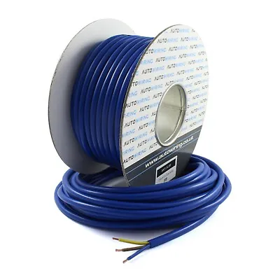 Arctic Grade Blue Flex Cable 3183A 1.5mm2 3 Core Outdoors 16AMP Mains 240v Wire • £19.95