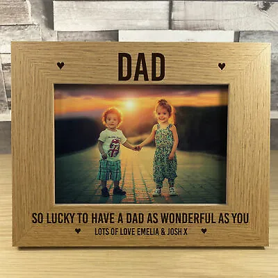 Dad Gifts From Daughter Son Unique Birthday Fathers Day Gift Photo Frame • £7.99