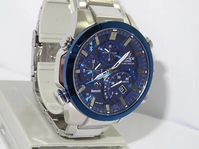 £100 • Buy Casio Edifice Mens Bluetooth Solar Watch EQB-500