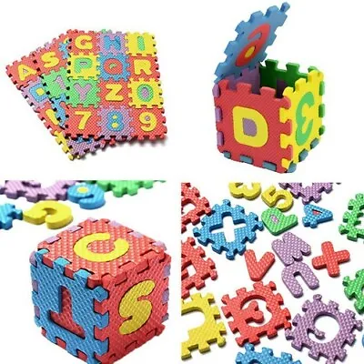 £1.99 • Buy 36pcs A-Z Alphabet Numbers Play Mat Mats Soft Jigsaw Puzzle Baby Children 