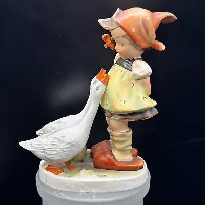 Vintage M I Hummel  Goose Girl  Figurine Full Bee Stamped  TMK2 47/0 5  Incised • $29