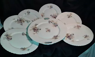 Antique 1891-1918 Victoria Carlsbad Austria Porcelain Dessert Set 7 Pcs • $24