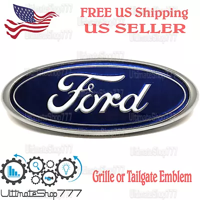 Ford Grille Or Tailgate Blue Emblem - 9  Logo For F250 F350 F450 F550 Super Duty • $27.95