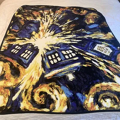 $29.99 • Buy Doctor Who Blanket Exploding Tardis Van Gogh Soft Fleece Throw 50  X 60 