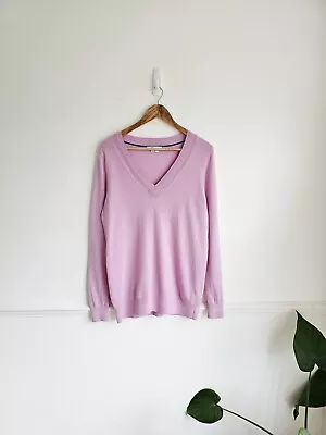 Men's Sweater Boden 100% Pure Cashmere Jumper Knit Size M 10 Pink • £22.90