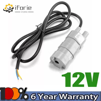 DC Submersible Pump 12V 600L/H Water Pump Small Pump Caravan For Camping Garden • £12.98