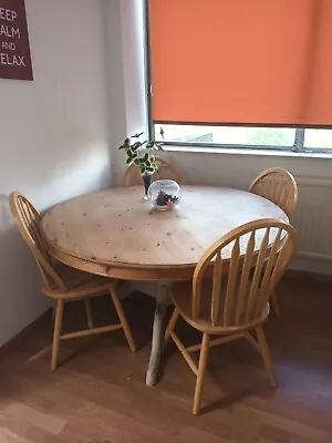 £200 • Buy Round Wooden Dining Table And 4 Chairs