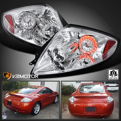 Fits 2006-2011 Mitsubishi Eclipse Clear LED Tail Lights Brake Lamps Left+Right • $138.38