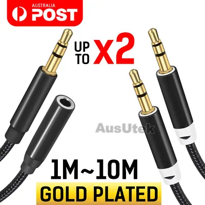 AUX Male To Male/ Female Cable Audio 3.5mm Headphone Stereo Extension Cord • $7.95