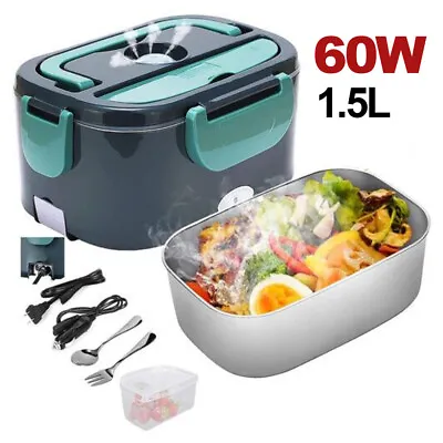 60W Upgrade Electric Lunch Box Portable For Car Office Food Warmer Container • $21.59