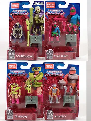 Mega Construx Masters Of The Universe 4 Figure Lot Trap Jaw Tri Klops Scareglow+ • $21.99