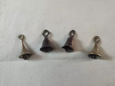 Vintage Brass Bells - Lot Of 4 - Etched Miniature 2”-3” • $7.99