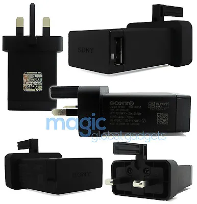 £6.90 • Buy 100% Genuine Official Sony Mains Charger & Usb Data Cable For Sony Xperia Phones