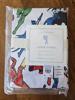 New 1 Pottery Barn Kids DC Comics Justice League Pillowcase 20 X26   • $22.99