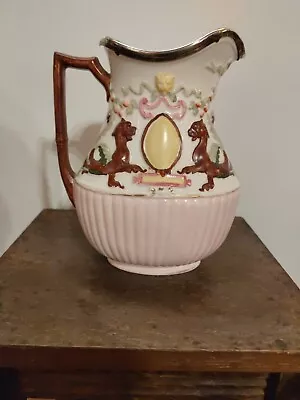 Antique Majolica Milk Jug • £24