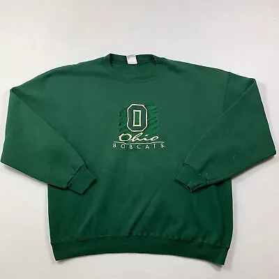 Vintage Ohio University Bobcats Sweatshirt Adult XL Crewneck Sweater USA Made • $29.99