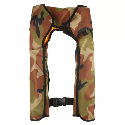 Camo Life Jacket Vest Preserver Adult Fishing Boating PFD Manual Inflatable USA • $36.66