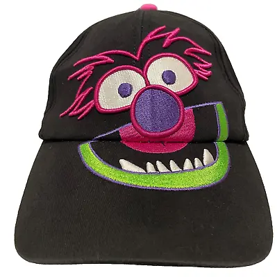 Disney The Muppets ANIMAL Snapback Graphic Hat Cap Adjustable Neon Black/Pink • $14.50