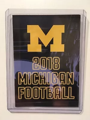 University Of Michigan 2018 & 2019 Football Pocket Schedule - Alro Steel - New • $1.50