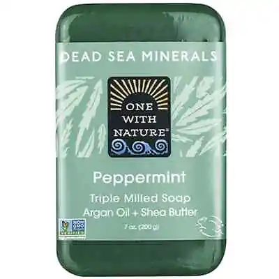 One With Nature Dead Sea Spa Triple Milled Mineral Soap - Peppermint 7 Oz Bar(S) • $8.04