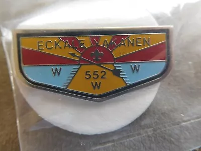 Cy Scout Bsa Oa Lodge 552 Eckale Yakanen Absorbed 1995 Hat Pin Osceola Florida ! • $2.50