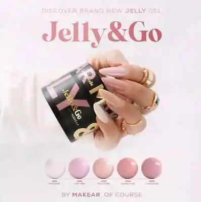 MAKEAR - JELLY & GO Nail Extension Jelly Gel 15ml/50ML - NEW • £12.95