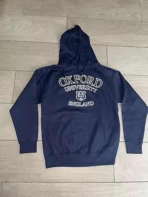 £7.99 • Buy Official Unisex Oxford University Navy Hoodie Shield & Scroll Badge Size Small