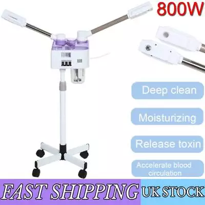 3 IN1 Facial Steamer Ozone Steam Spa Hot+Cold Salon Sauna Sprayer Skin Equipment • £53.48