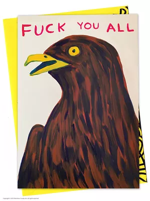 David Shrigley Birthday Greeting Card Funny RUDE Comedy Humour Witty Cheeky Joke • £2.95