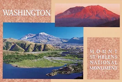 Washington State Mount St. Helens National Monument 4x6 Chrome Postcard • $2.50