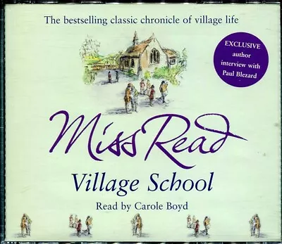 Miss Read / Village School - 4xCD Audiobook - Fatbox • $9.96