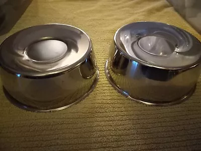2 - Stainless Push Through Center Caps  5-3/8 Inches Across 2 Inches High • $23.53