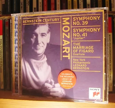 MOZART Symphonies 39 & 41 Figaro Overture BERNSTEIN NY PHIL Sony 1999 CD • $5.95