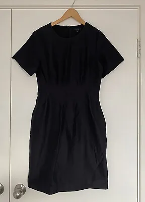 $15 • Buy COS Black Dress Size 6-8 EUR 34 Pockets Fitted Waist Office Corporate