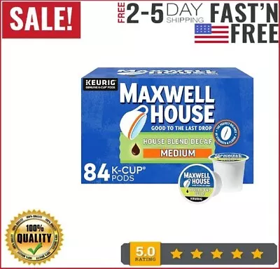 Maxwell House Decaf House Blend Medium Roast K-Cup Coffee Pods - Pack Of 84 • $39.99