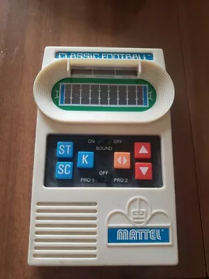 Vintage 2000 Mattel Classic Football Electronic Handheld Game Tested Works.  • $30