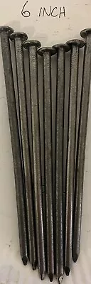 NAILS (20 Of) 150mm 6 Inch Round Wire Nails Steel (20) • £10