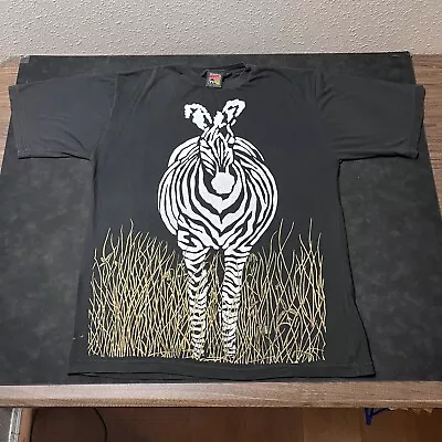 Vintage Zebra All Over Print Shirt Nature Cant Be Restocked Human I Tees Kenya • $50