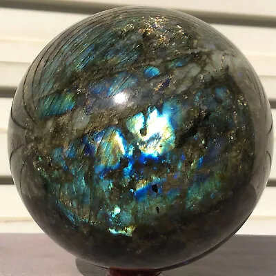 7.18lb  Natural Labradorite Ball Rainbow Quartz Crystal Sphere Gem Reiki Healing • $199