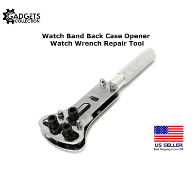 Watch Band Case Back Opener Battery Screw Remover Wrench Repair Tool  • $6.99