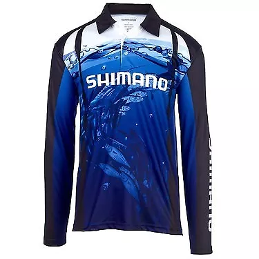 $59.99 • Buy Shimano Underwater Sublimated Fishing Shirt Polo @ Otto's TW