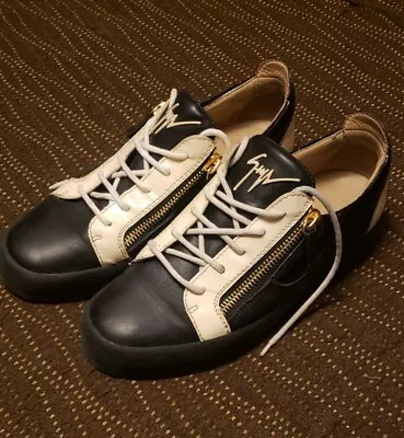 $65 • Buy Giuseppe Zanotti Mens Size 42 9 Sneakers Shoes Zippers Bi Color READ