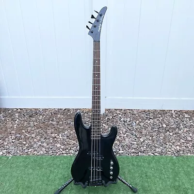 (RARE) Epiphone By Gibson 1990's POWER BASS W/ Custom Active Pickups - Maple Blk • $389