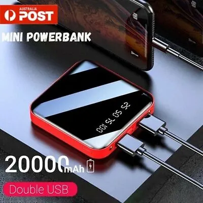 $30.99 • Buy Portable 20000mAh Power Bank Mini USB Pack Battery Charger For  Mobile Phones