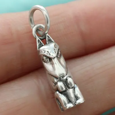 Wolf Totem Pole Pendant Charm In 925 Sterling Silver Nation Tlingit Haida Tribe • $14.86