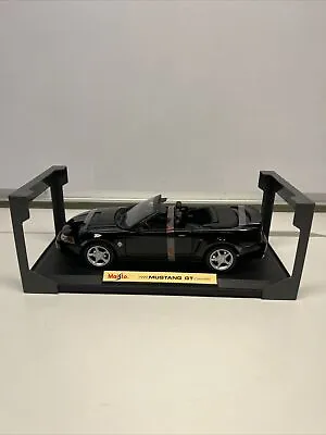 2005 Maisto 1/18 Scale 1999 Mustang GT Convertible Diecast Car Black New No Box • $39.99