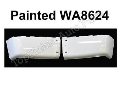 NEW Painted Summit White WA8624 Rear Bumper End Set For 07-14 Silverado W/O Hole • $149.99