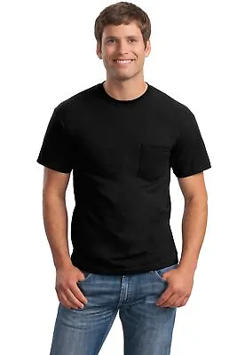 Pack Of 5 Gildan 2300 Mens Short Sleeve Ultra Cotton Stylish T-Shirt With Pocket • $61.28