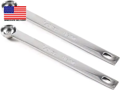 Measuring Spoons Teaspoon 1/8 Stainless Steel Single Spoon 5  L (2-Pack) ⭐️⭐️⭐️⭐ • $16.20