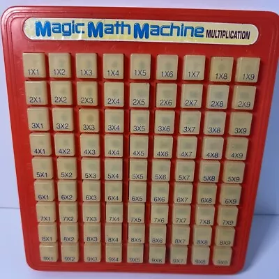VINTAGE Magic Math Machine Multiplication 1988 Red • $14.99
